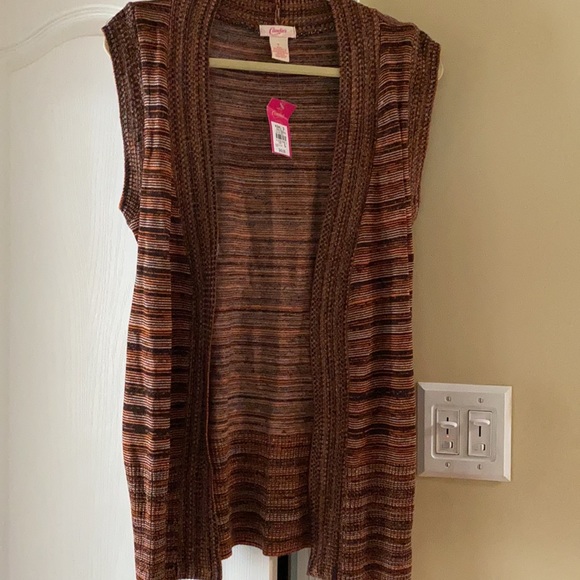 Sleeveless belted cardigan  🧡 - Picture 4 of 7